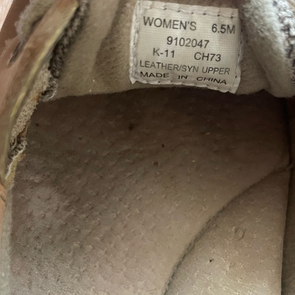 Sperry Topsider Leather Synthetic Flat Shoe Size 6.5 Tan - Picture 6 of 8